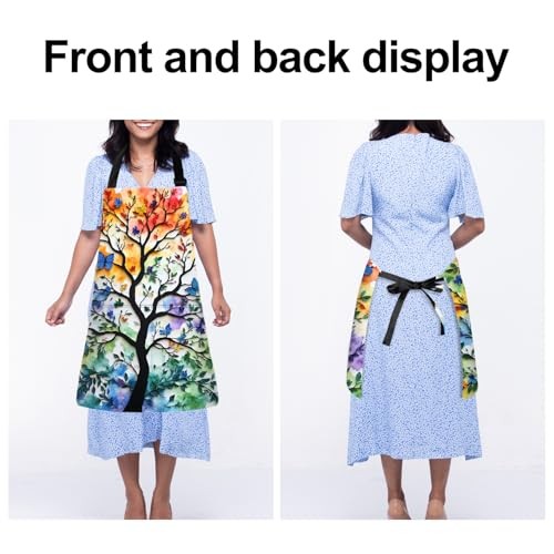 Apron Adjustable Waterproof with Two Deep Pockets Wowen men for Summer BBQ 74