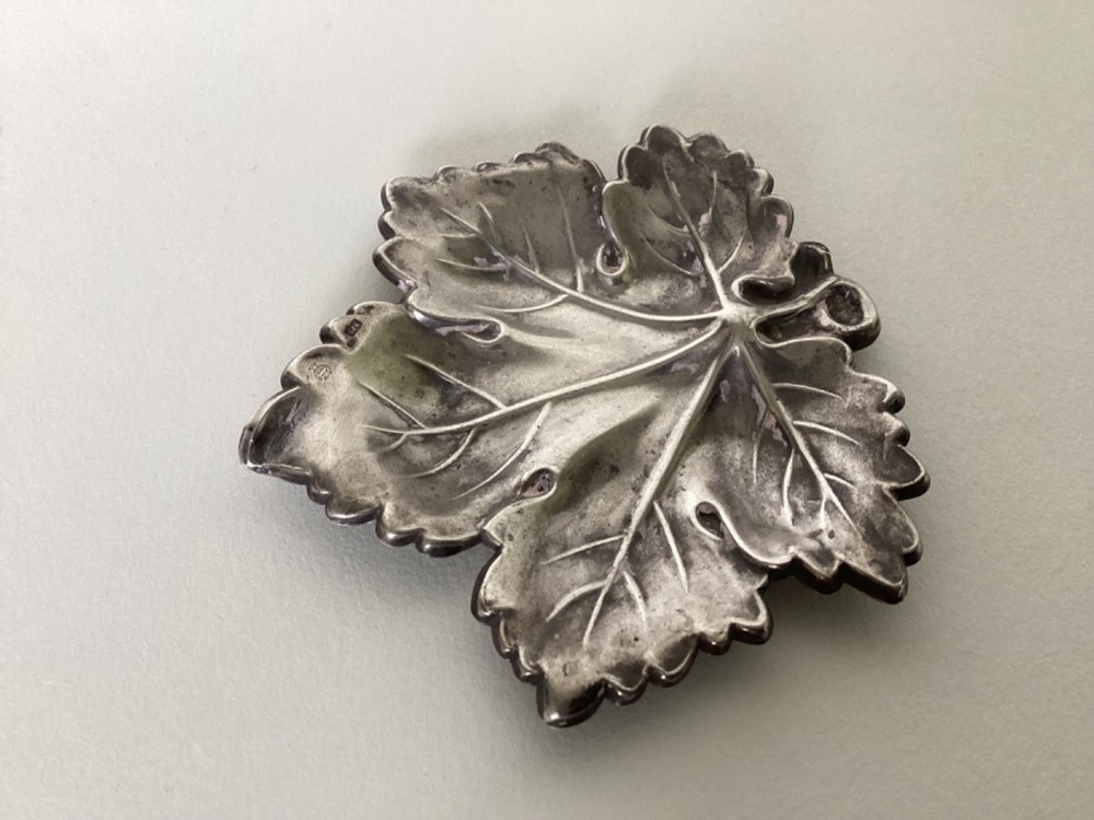 Sterling Silver Leaf Dish by Pedro Duran Spain
