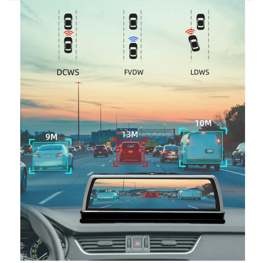 Gps Navigation Car DVR Camera Dashcam 4G ADAS Android 8.1 Center Console Mirror