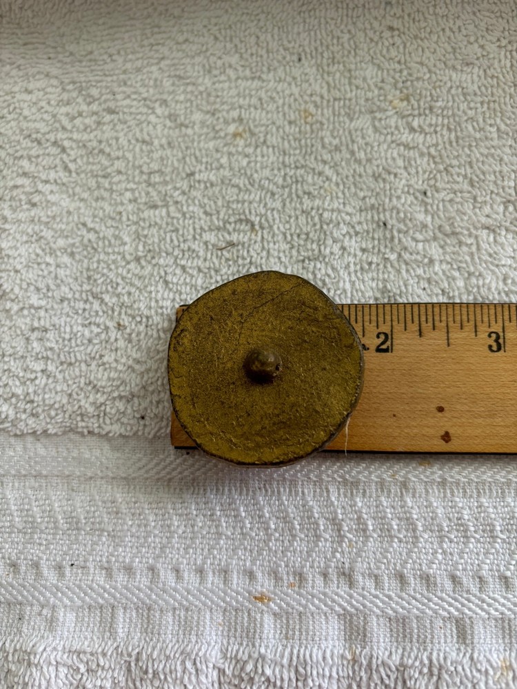 LARGE SINGLE BUTTON MAYBE ROSE DESIGN