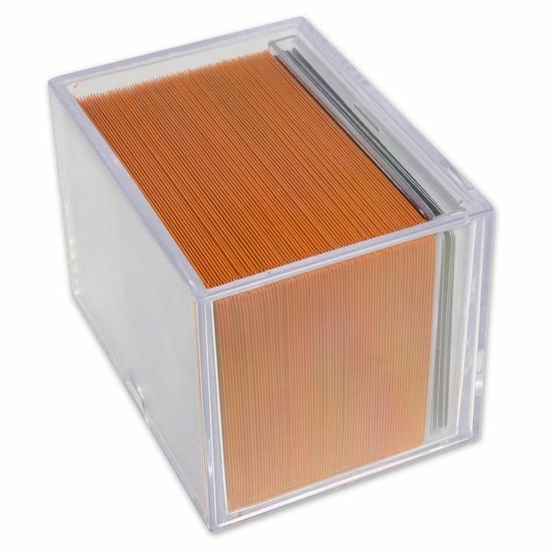 BCW 150 Card Size Slider Box Stackable Plastic Trading Card Storage Case