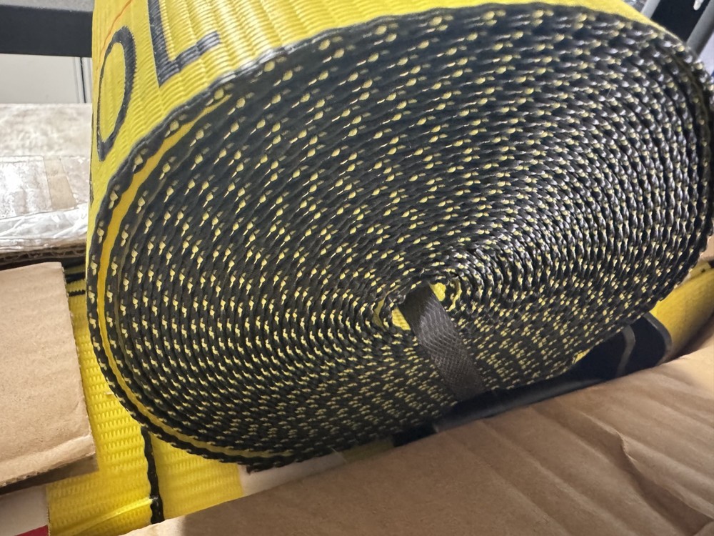 Winch Strap 4" x 30 ft with Flat Hook (10 pcs available)