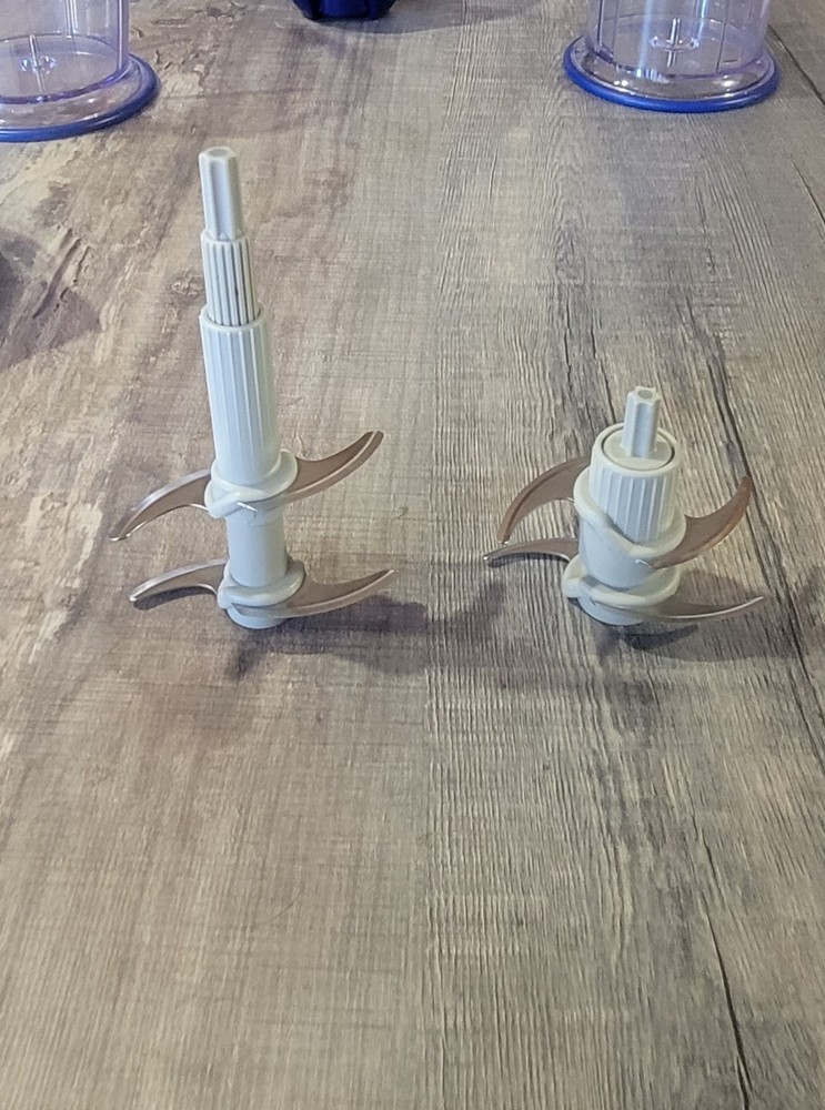 Ninja Storm Master Prep Pro 450W Blender & Food Processor System Lids Blue EUC