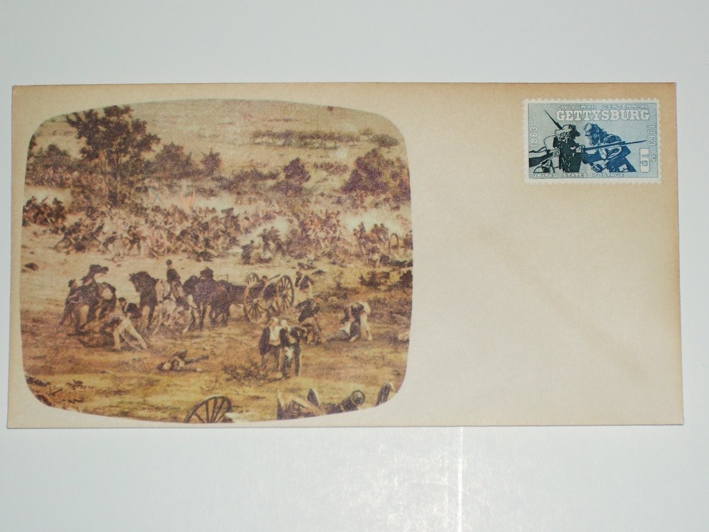 GETTYSBURG ENVELOPE WITH UNCANCELLED CENTENNIAL STAMP - OLINGER COLLECTION