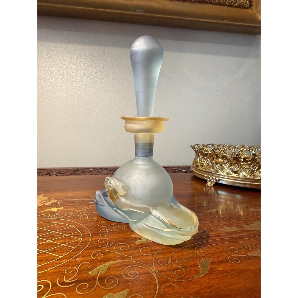 Vintage Signed Jon Art Studio Glass Perfume Bottle