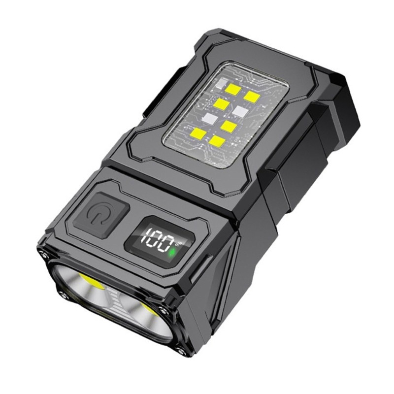 Multifunctional Work Light Flashlight USB Rechargeable for Outdoor Use
