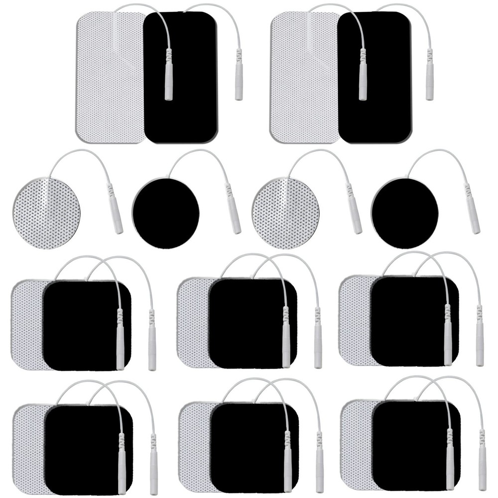 20 Unit Replacement Pads Assorted Sizes - Adhesive Electrode for Ten