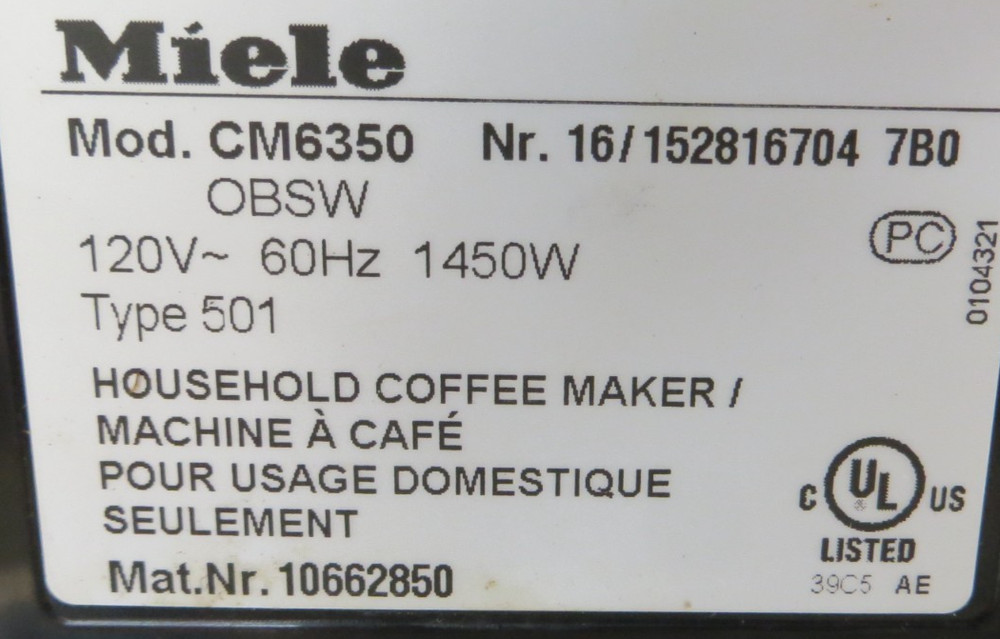 Miele Coffee Machine CM6350 - Percolator