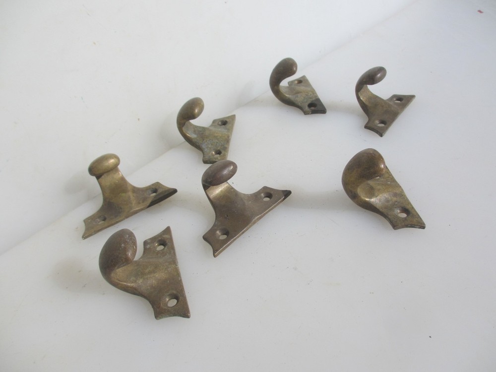 Large Victorian Brass Sash Window Lift Old Tray Handle Pull Antique - £7each