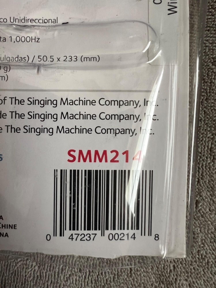 Singing Machine Wired Microphone