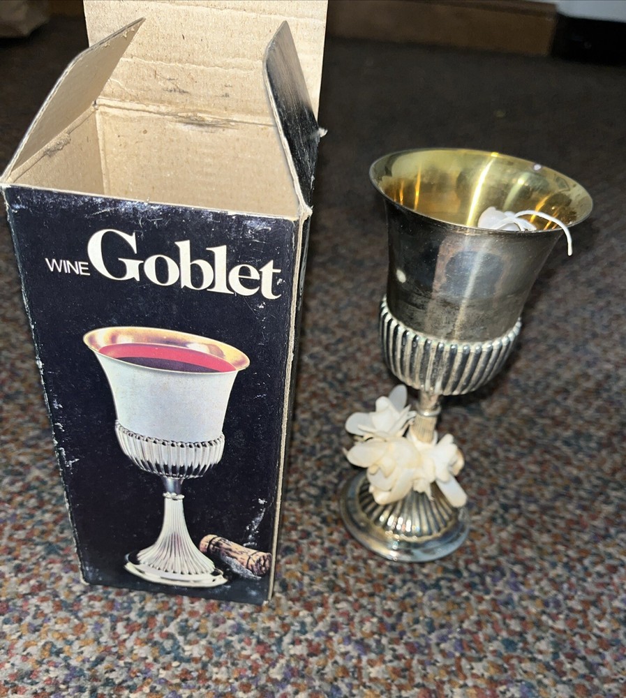 LEONARD SILVER MFG SILVERPLATE WINE 🍷 GOBLET #920
