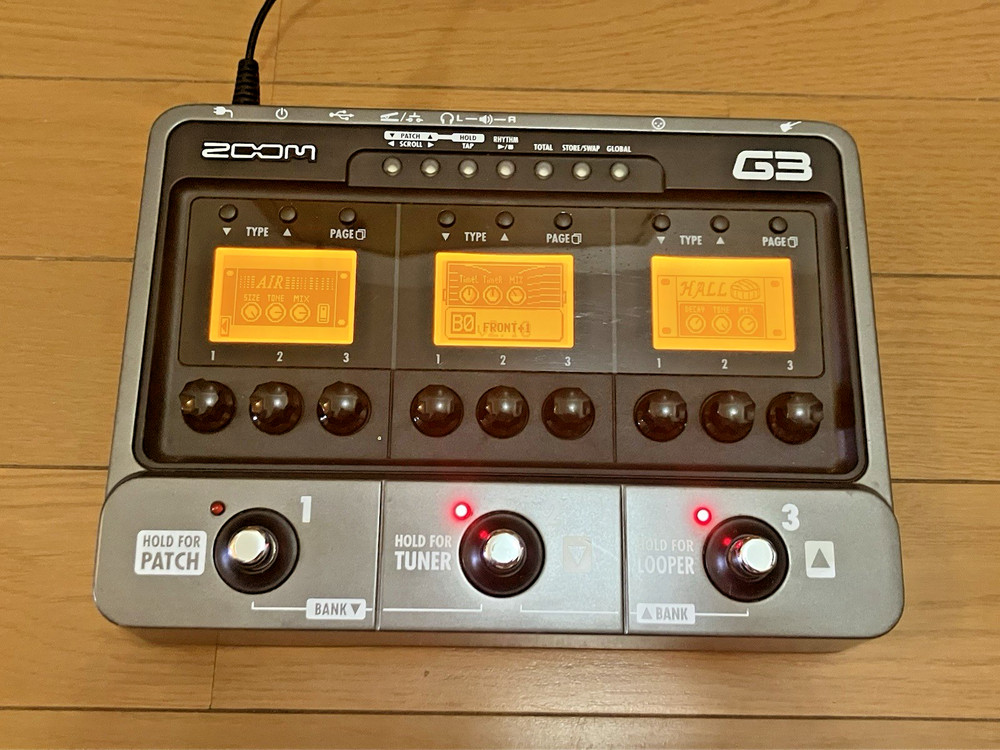 Zoom G3 Guitar Multi Effects Processor w/ Adapter Multi Effects Used From Japan