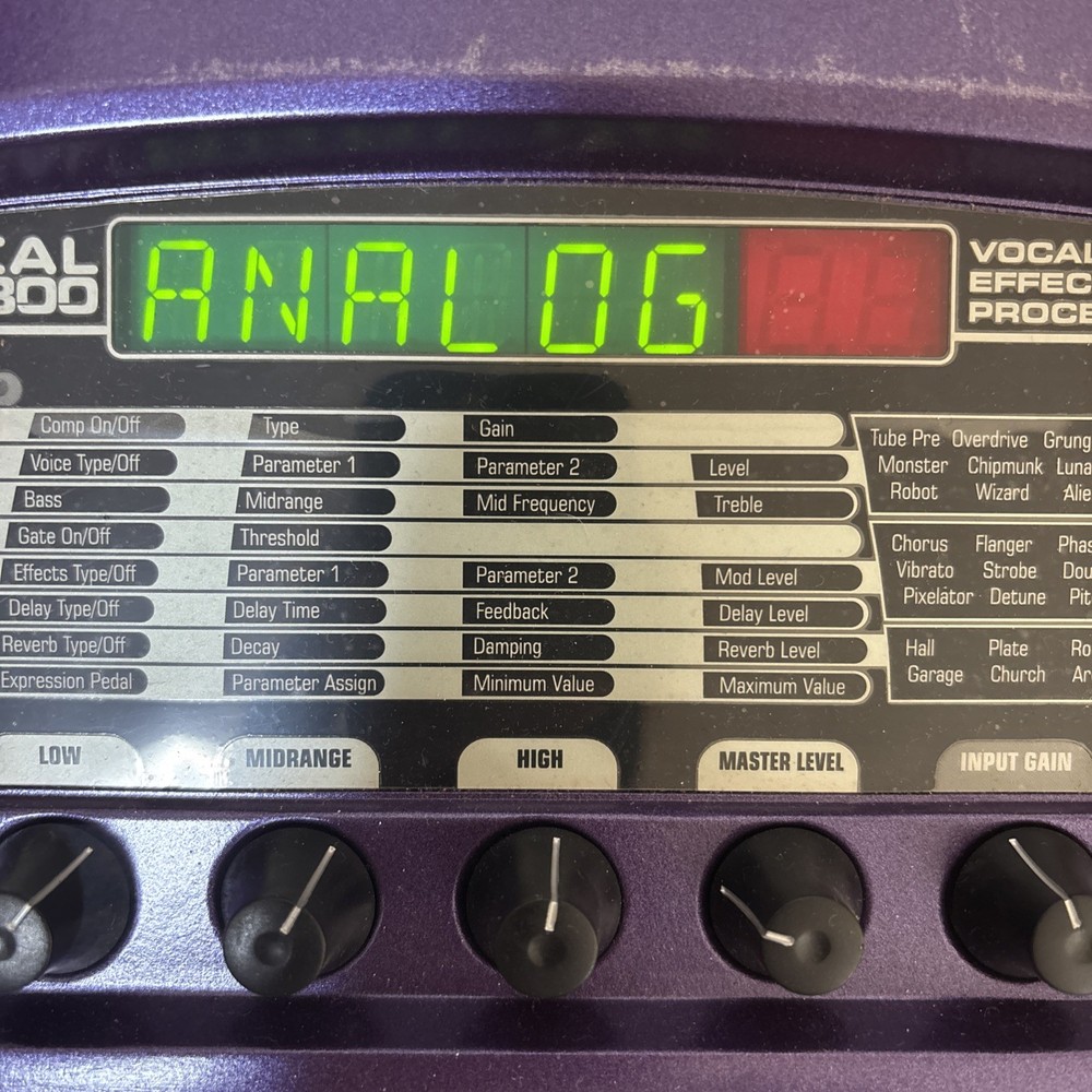 DigiTech Vocal 300 Vocal Multi-Effects Processor Voice Changer with Adapter