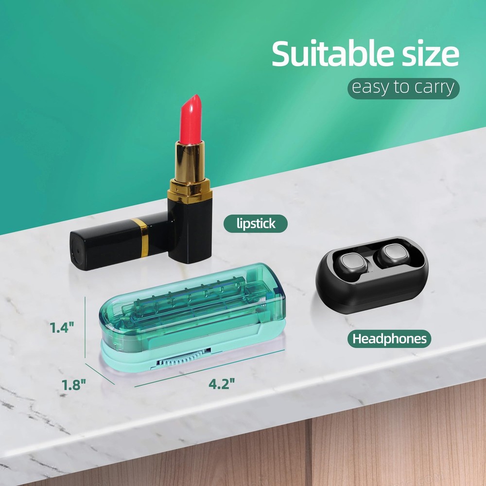 DUBSTAR Pill Cutter Splitter for Small and Tiny (1 Piece), Cyan