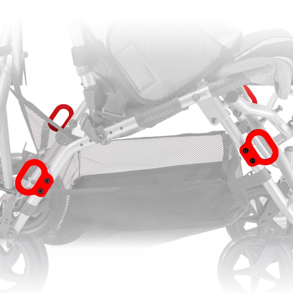 Circle Specialty Bus Transit Tie-Downs for Strive Adaptive Stroller – Red,...