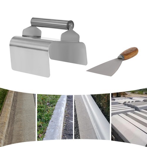 Cement Curbing Model Making Tool Concrete Trowel With Handle & Putty Knife Tool