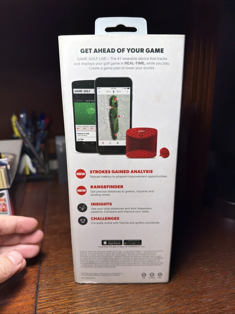 Game Golf Live GPS Shot Digital Tracking System Bluetooth Enabled