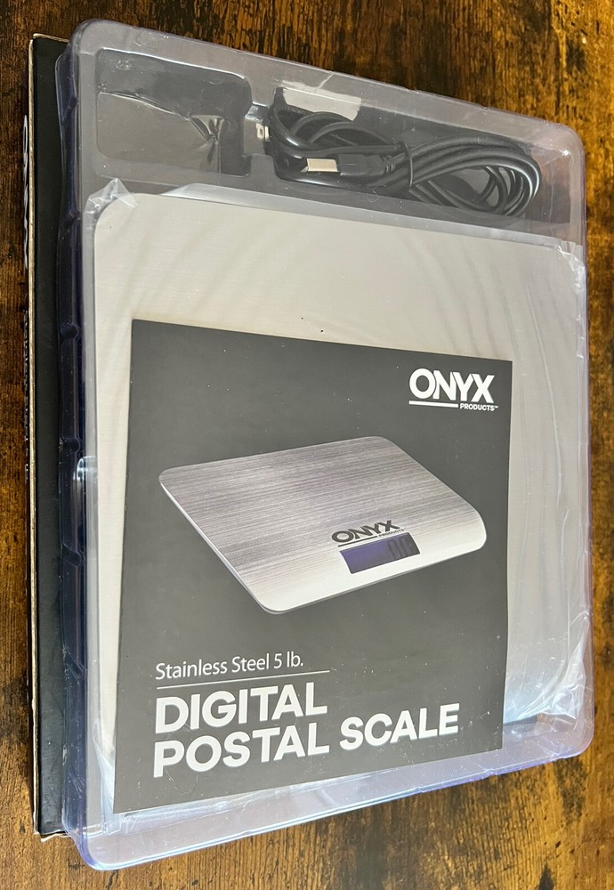 ONYX Digital Postal Scale, model 0224710, 5 lb capacity. USB POWERED