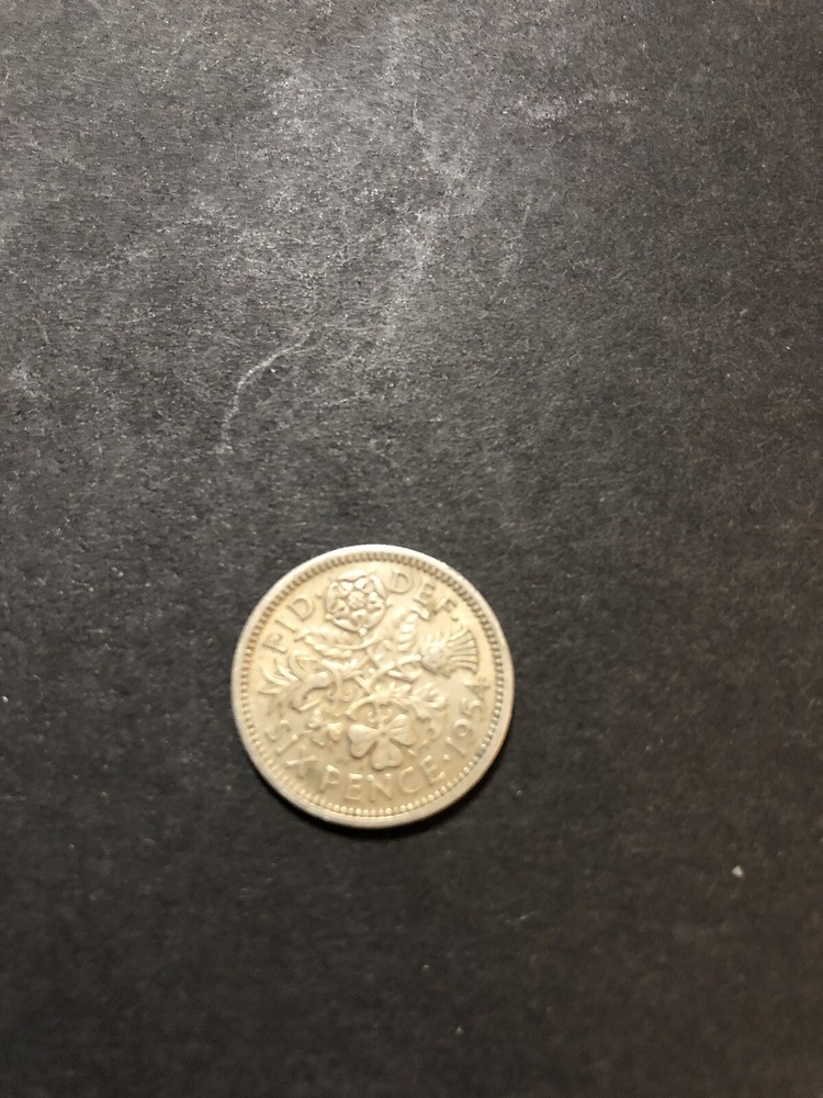 1954 Lucky Sixpence