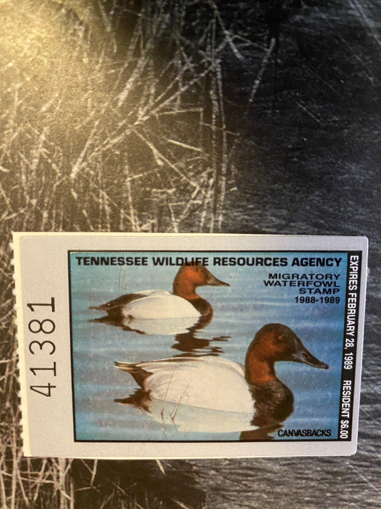 1988 Tennessee State Duck Stamp,