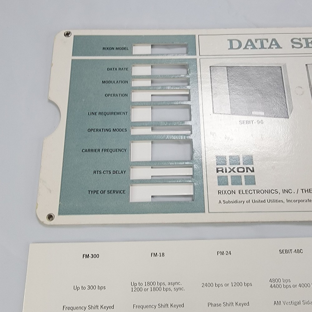 Rixon Data Set Selector Post Electronic Template Ohmite Little Devil Coder Vinta