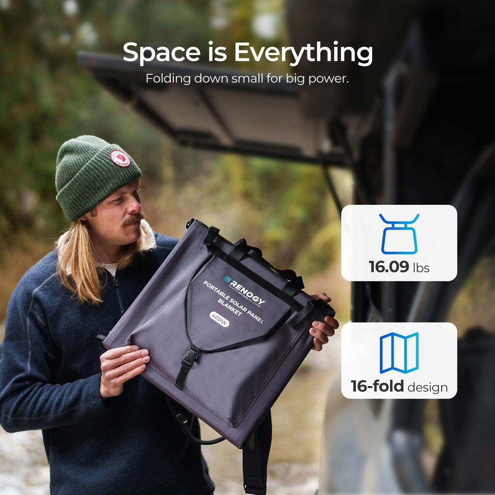 Renogy Solar Panel Portable&Foldable 400W 200W For Canmpign RV Home Refurbished