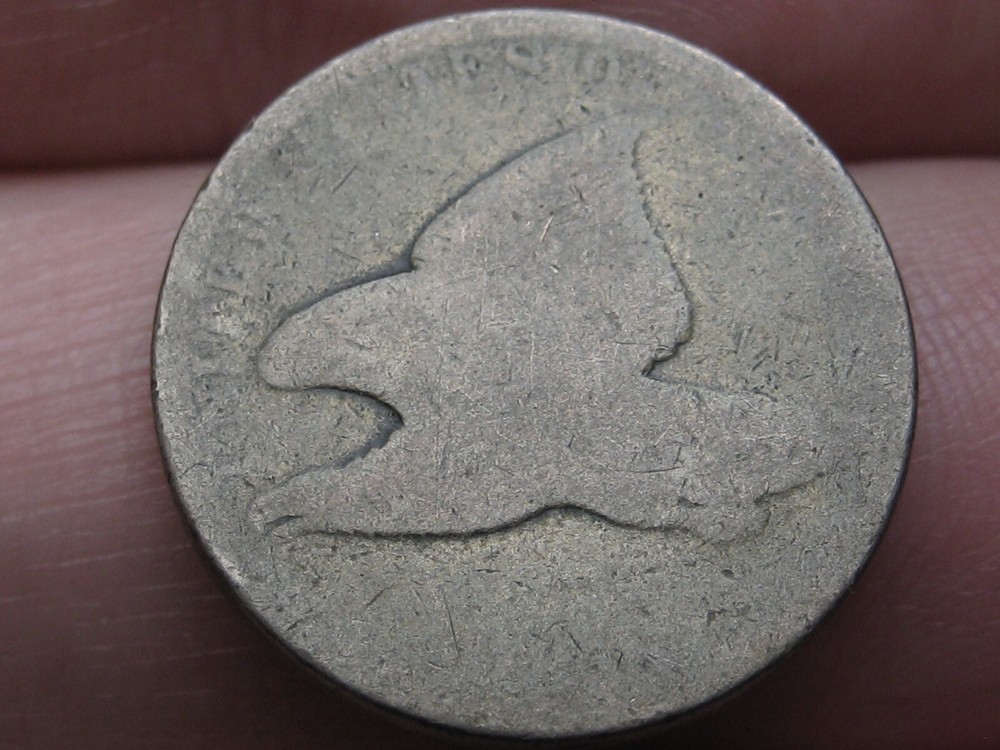 1856-1858 Flying Eagle Penny Cent- About Good Details