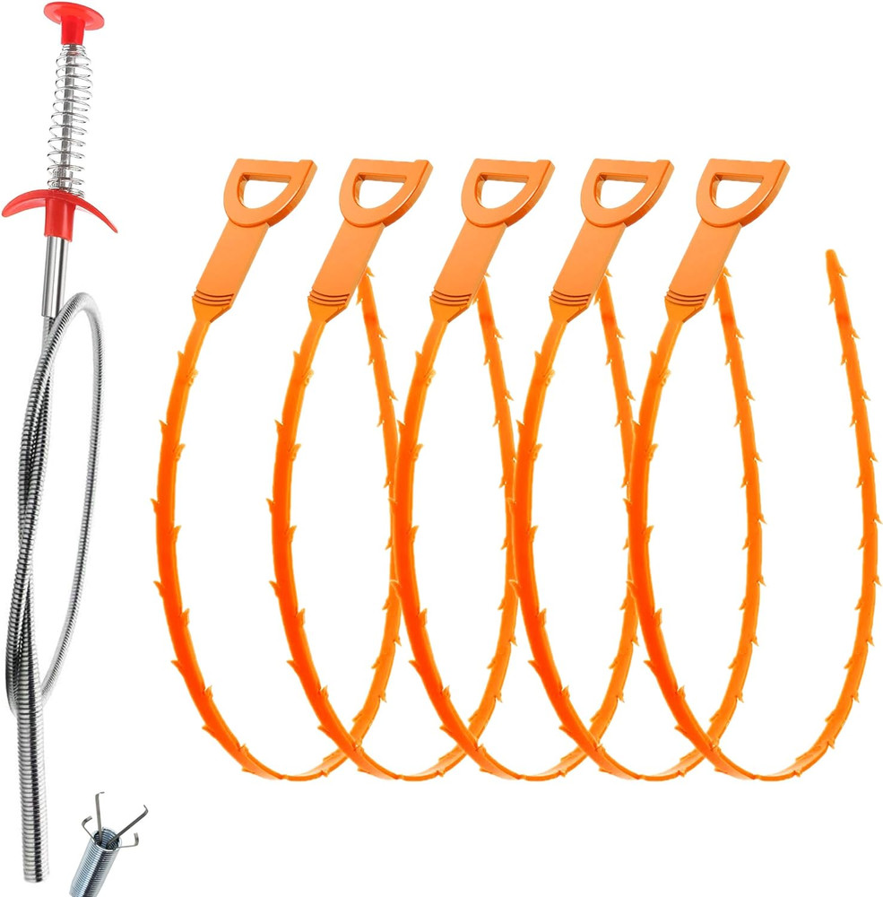 Drain Clog Remover Tool for Showers, Sinks & Baths by Drain Hari