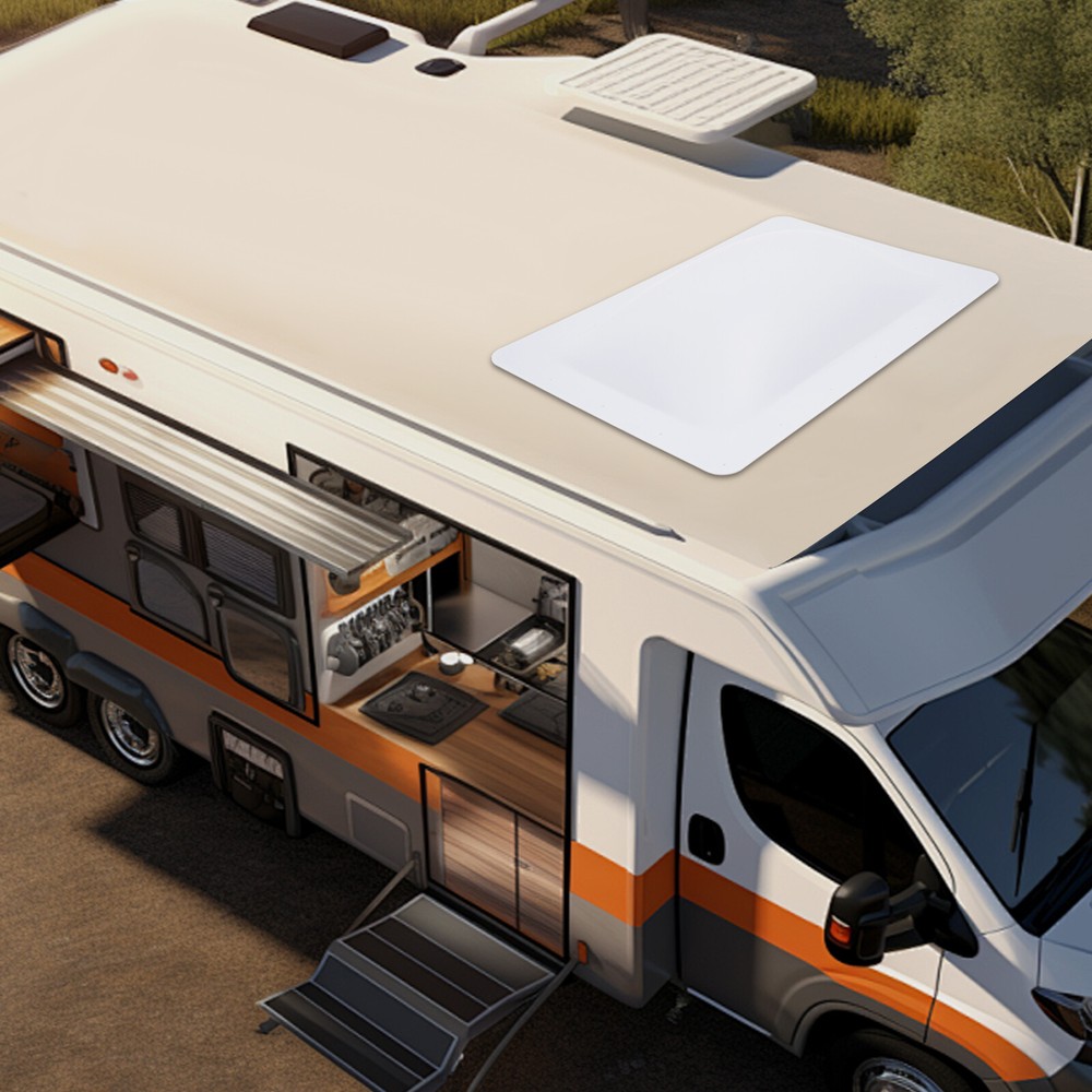 Premium RV Skylight Replacement - Durable White PC Dome for Campers