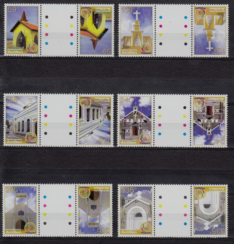 Netherlands - Dutch Antilles Issue 2008 (1828-1833 BP) Churches