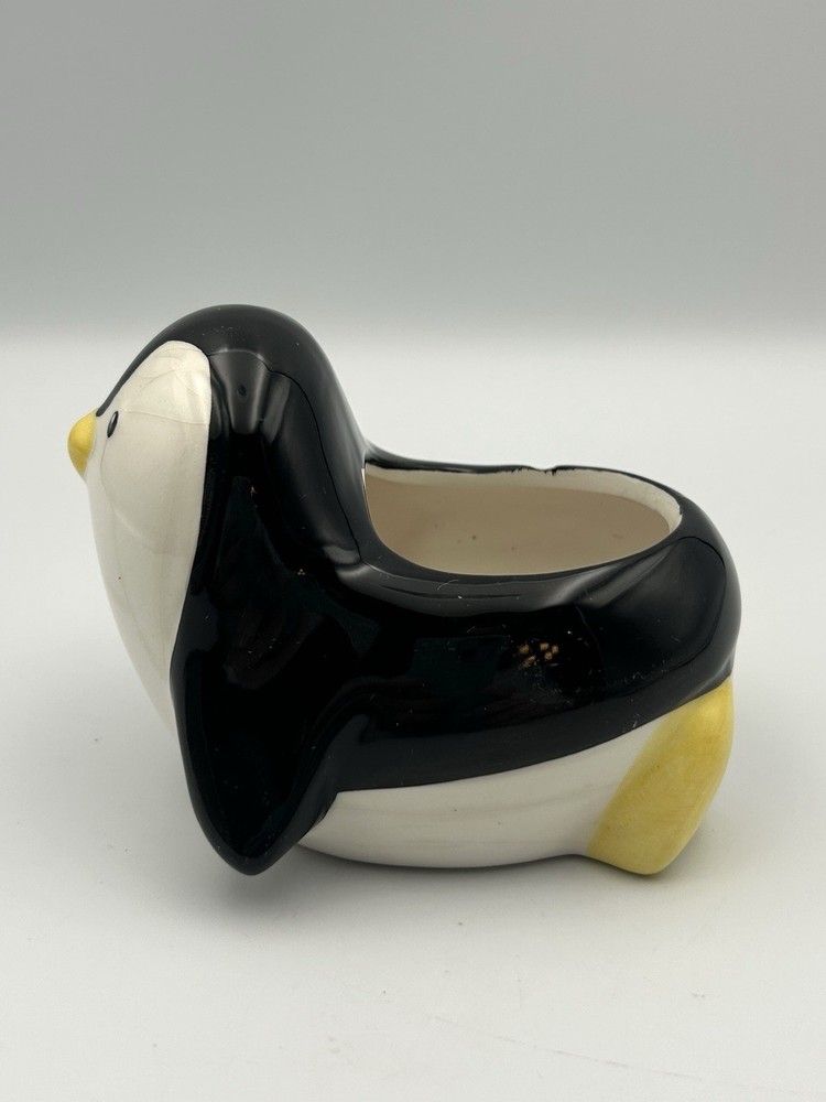 Ceramic Succulent Planter Penguin Mini 3.75"
