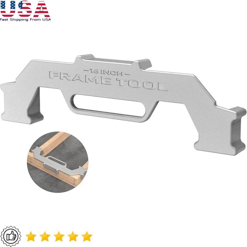 16"On-Center Stud Layout Tool Aluminum Framing Spacing Tool Measurement Jig Tool
