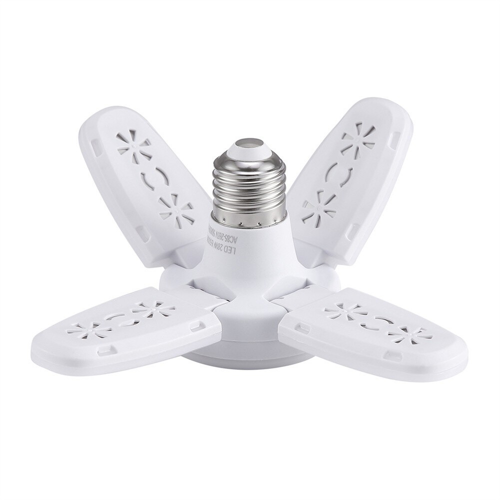 E27 LED Garage Light Bulb 28W Deformable Ceiling Fixture Lights Workshop Lamp