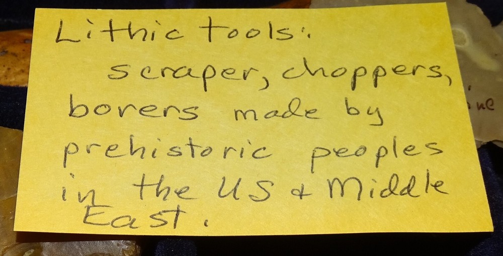 stone tools artifacts - scraper, choppers, etc. made by prehistoric peoples