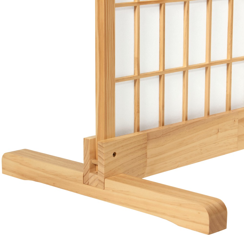 Room Divider Stand Natural 4 Panel (Stand Only)