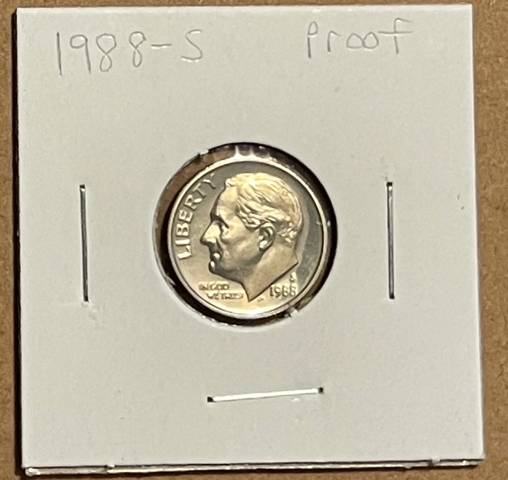 1988 S Proof Roosevelt Dime