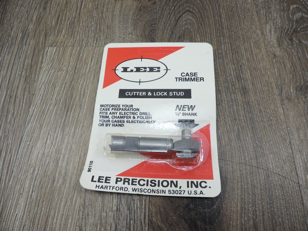 Lee Case Trimmer Cutter & Lock Stud 1/4" Shank 90110
