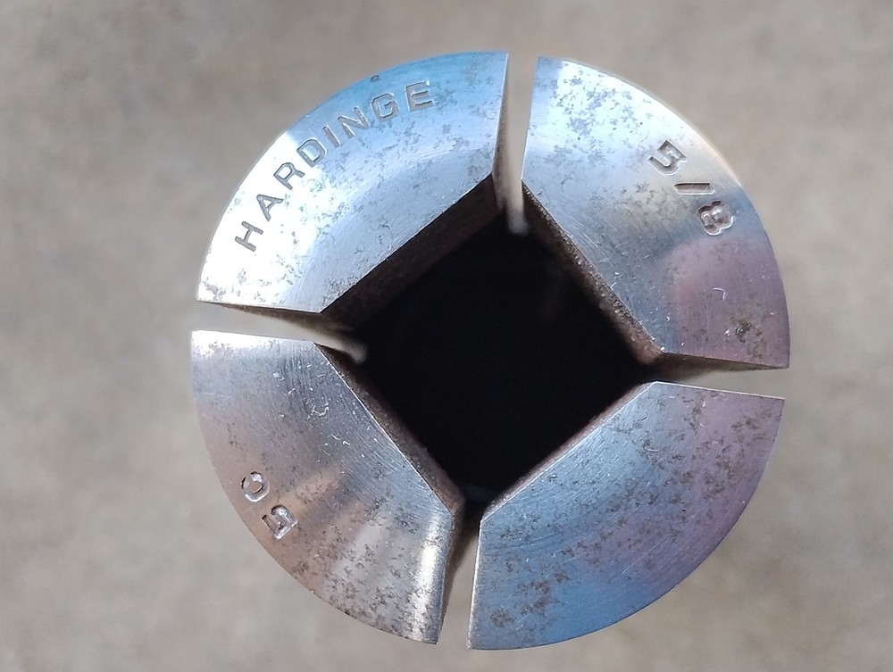 Hardinge 5C Collet 5/8” Square With Internal & External Threads