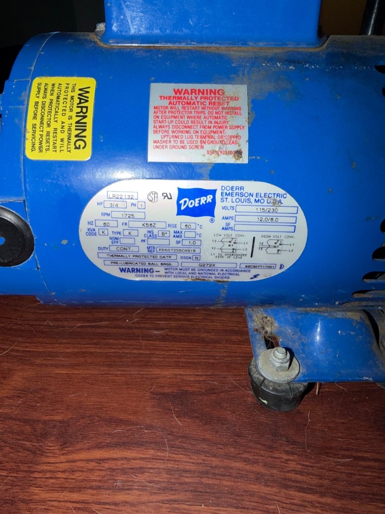 DOERR SAS Safety Supplied Air Pump System 3/4 hp