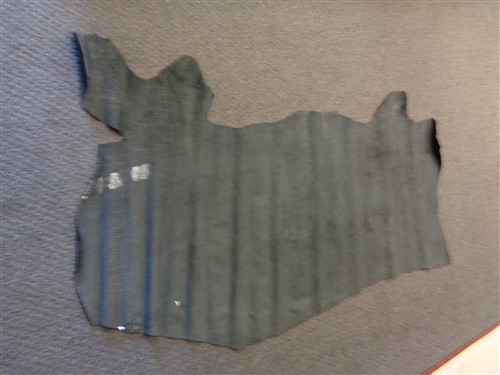 LEATHER HIDE BLACK TEXTURED 81" X 36 1/2"