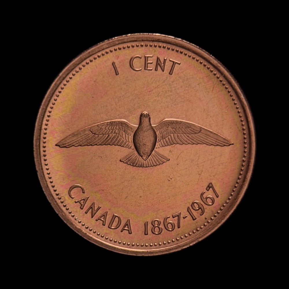 CANADA. 1967, 1 Cent - Confederation Centennial, Dove 1 PL Specimen