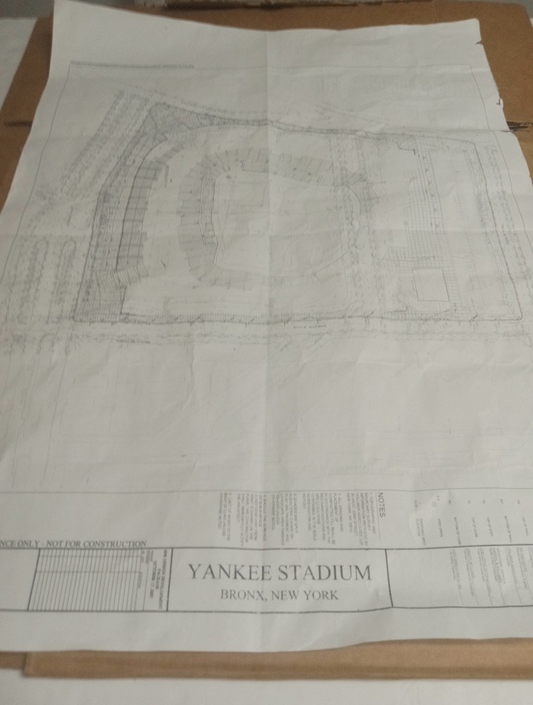 Yankee Stadium 2005 Site Grading Plan ("Blueprint")