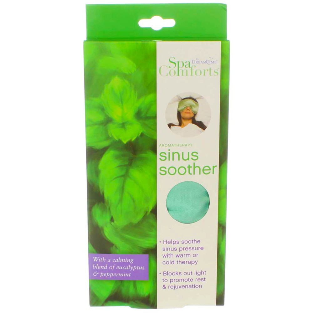 DreamTime Aromatherapy Spa Comforts Microwavable Sinus Soother Mask, Eucalypt...