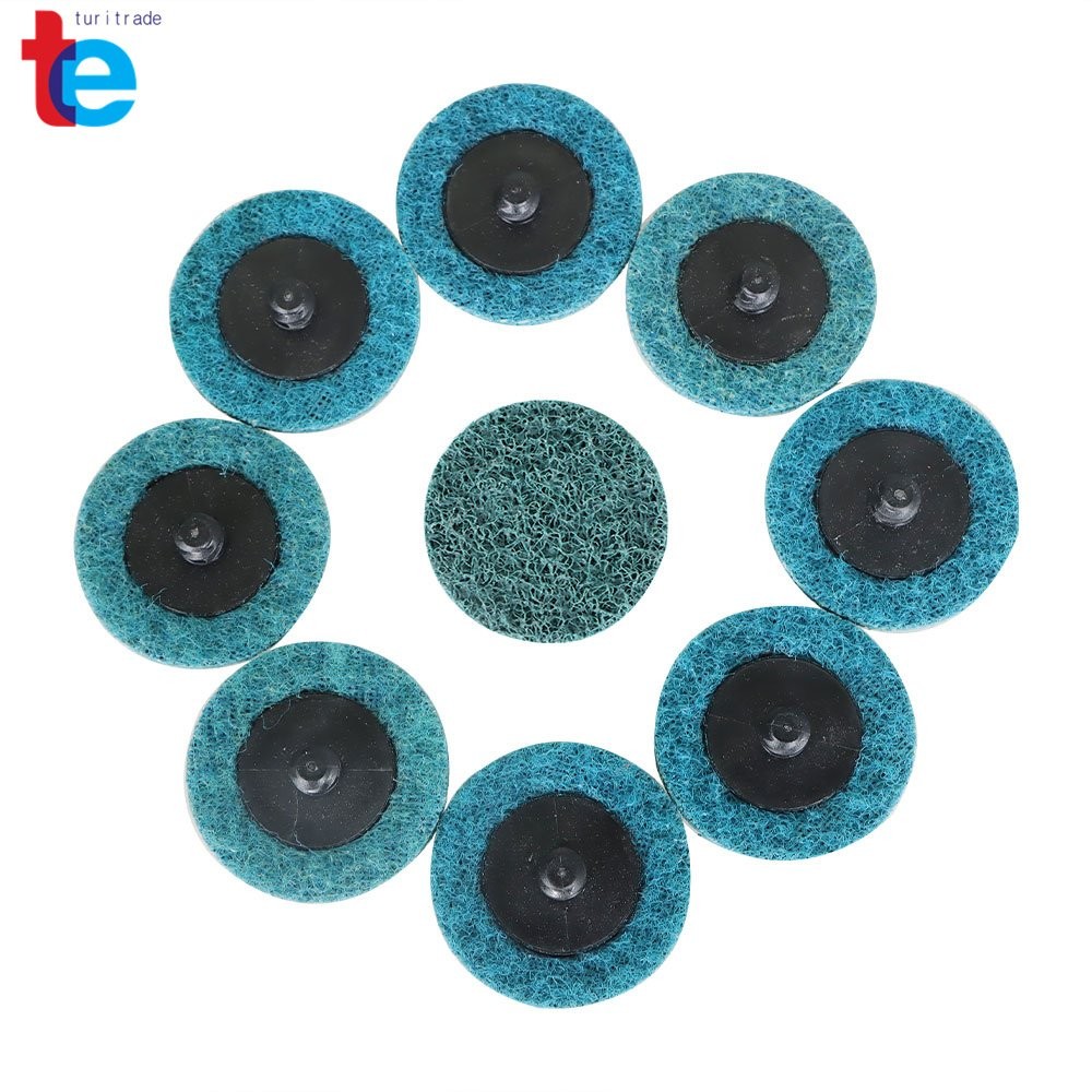 50 Pack Fine Surface Conditioning Discs Roll Lock Die Grinder Sanding Pads 2"