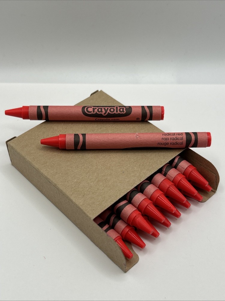 (16) Crayola Crayons (radical red) BULK