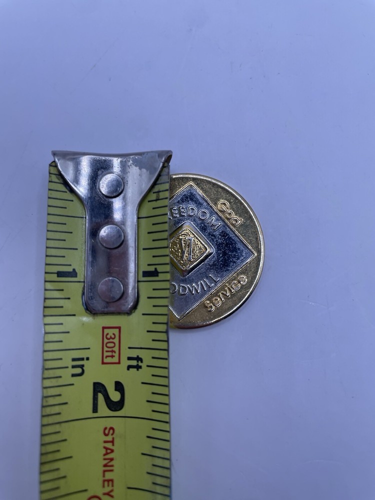 Narcotics Anonymous Gold Dress 6 EAP Medallion Token Chip Soin Sobriet Klean