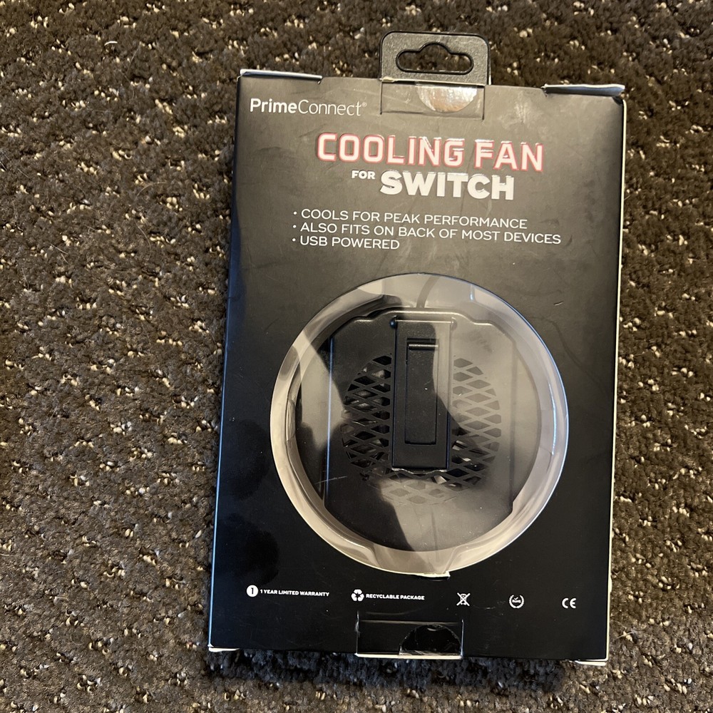 nintendo switch cooling fan for switch new authentic prime connect