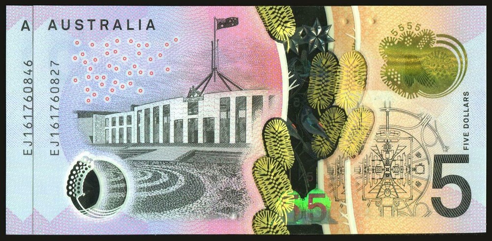 Australia - 2016 - $5 - 20 Consecutive - EJ16 1760827-46 - Final Prefix - Unc...