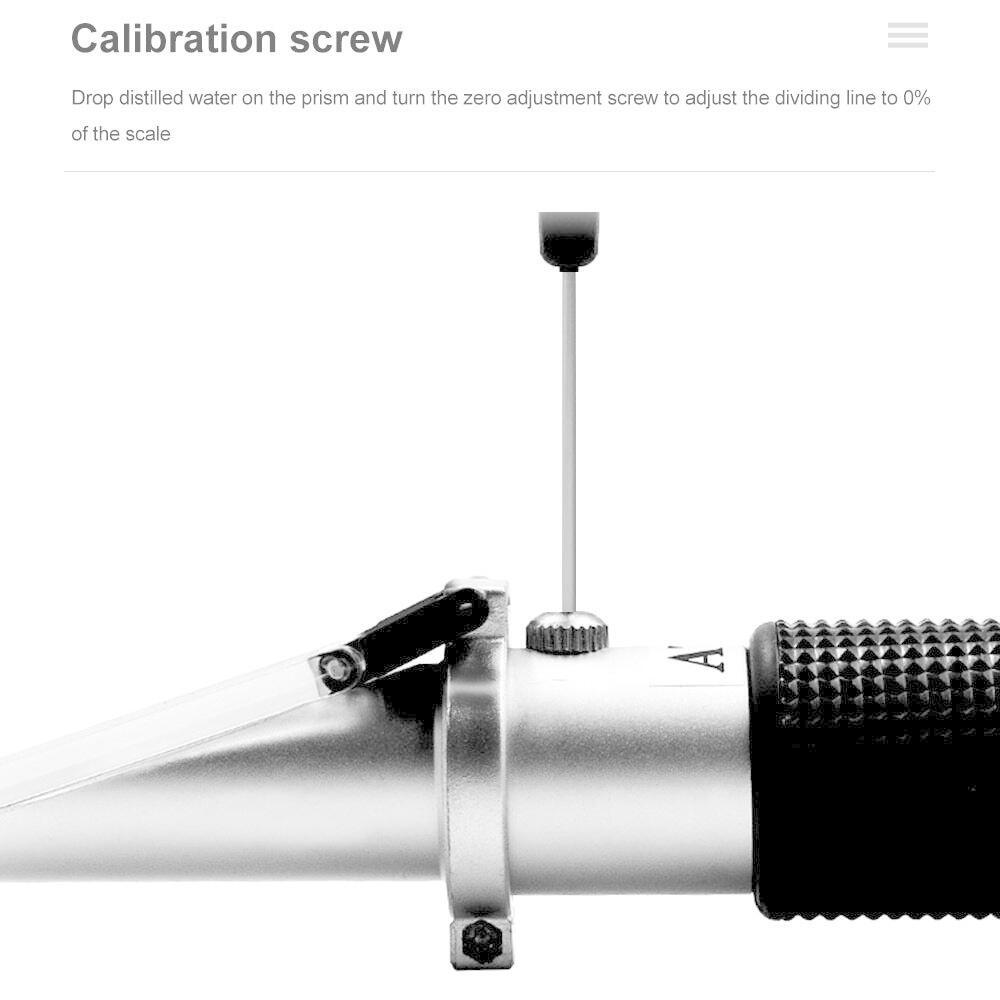 Alcohol Refractometer Handheld 0-80% Meter Alcoholometer Content Tester