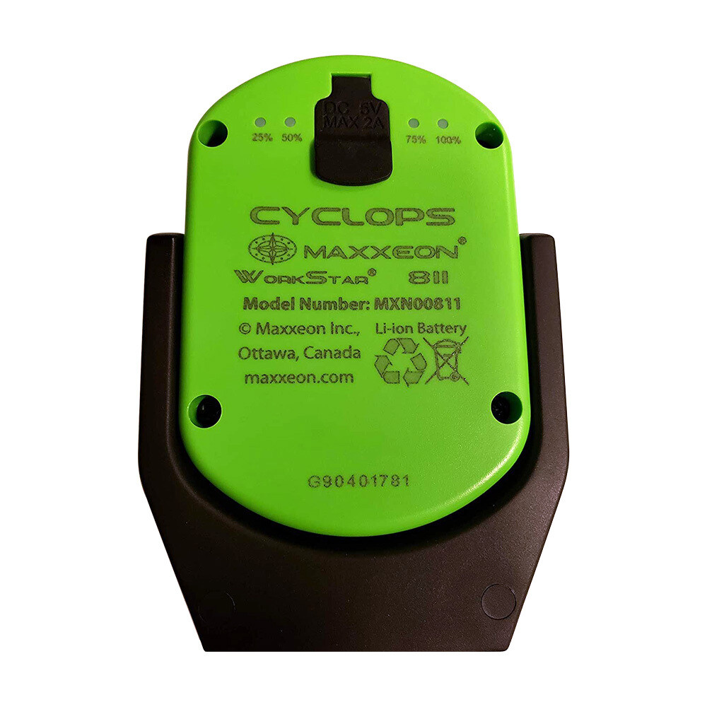 Maxxeon Work Star® 811 Cyclops USB Rechargeable LED Work Light (Green)